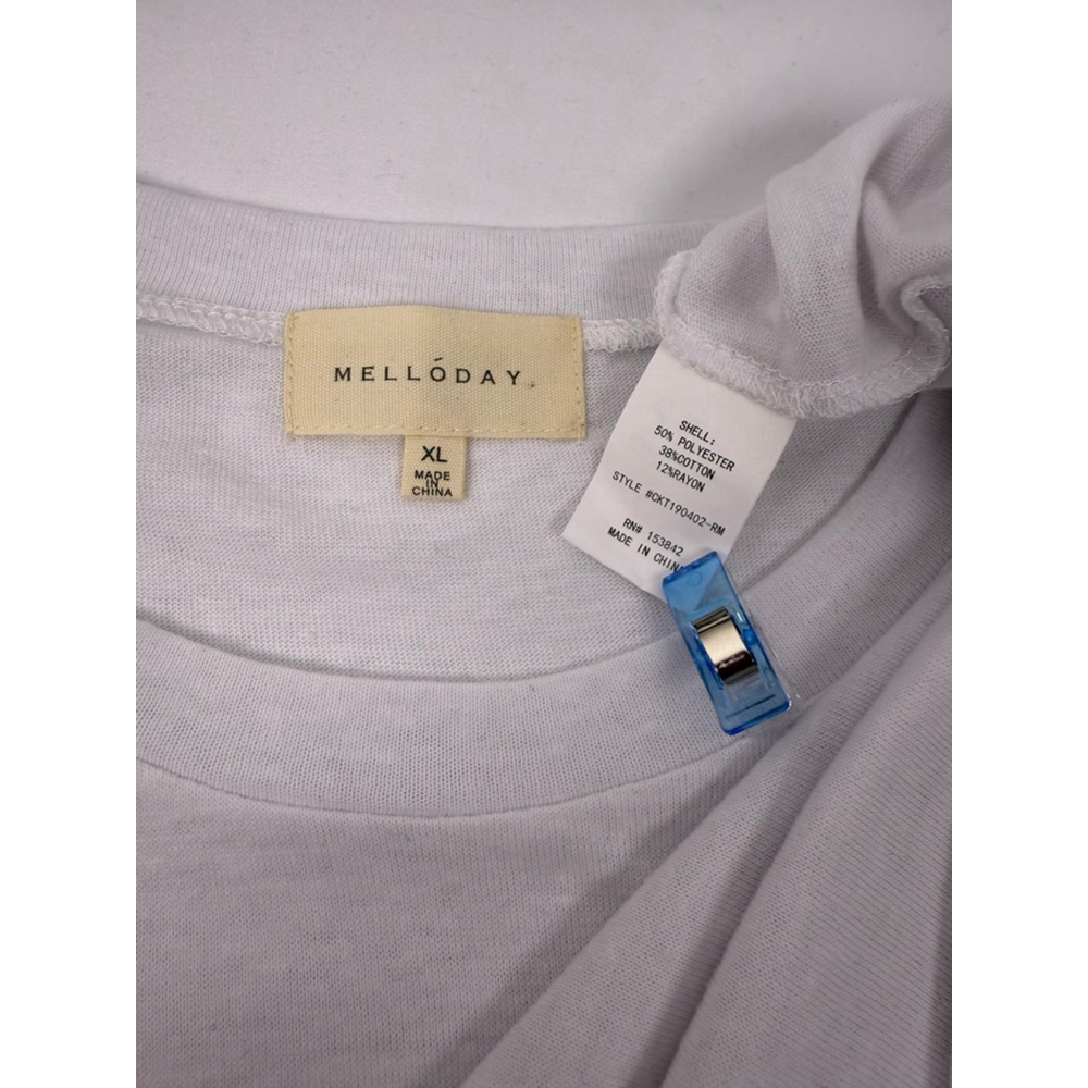 Women's Melloday T-Shirt White Size XL $12 w/$25 purchase - Picture 5 of 5